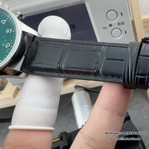 ZF A7750 IWC Portugieser Chrono 41mm IW371615 Green Dial Black Leather Strap - Image 6