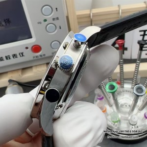 ZF A7750 IWC Portugieser Chrono 41mm IW371615 Green Dial Black Leather Strap - Image 7