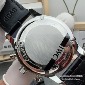 ZF A7750 IWC Portugieser Chrono 41mm IW371609 Black Dial Black Leather Strap - Image 3