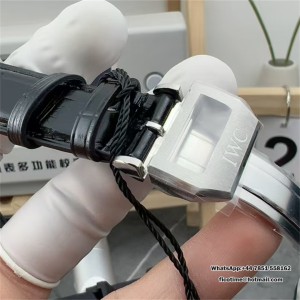 ZF A7750 IWC Portugieser Chrono 41mm IW371609 Black Dial Black Leather Strap - Image 6