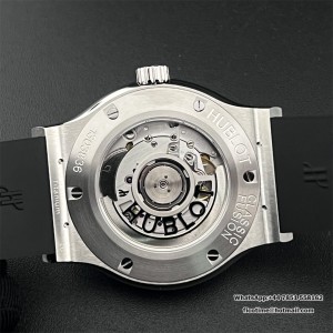 JJ+F A1110 Classic Fusion 42mm Grey Dial Black Rubber Strap - Image 5