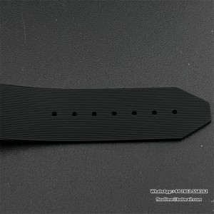 JJ+F A1110 Classic Fusion 42mm Black Dial Black Rubber Strap - Image 3