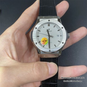 APSF A1110 Classic Fusion 42mm White Dial Black Leather Strap - Image 7