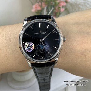 APSF A925 Master Ultra Thin Moon 39mm Black Dial Black Leather Strap - Image 7