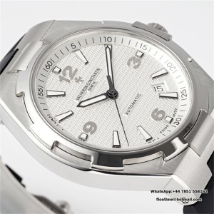 PPF A1226SC Overseas 42mm 47040 White Dial Black Rubber Strap - Image 5