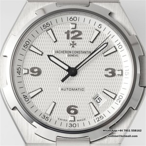 PPF A1226SC Overseas 42mm 47040 White Dial Black Rubber Strap - Image 6