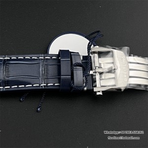 BLSF A7750 Breitling Chrono 42mm PREMIER B01 Blue Dial Blue Leather Strap - Image 3