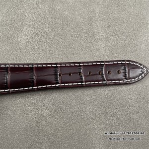 BLSF A7750 Breitling Chrono 43mm NAVITIMER B01 White Dial Brown Leather Strap - Image 3