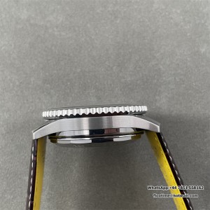 BLSF A7750 Breitling Chrono 43mm NAVITIMER B01 White Dial Brown Leather Strap - Image 6