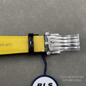 BLSF A7750 Breitling Chrono 43mm NAVITIMER B01 Blue/Black Dial Black Leather Strap - Image 4