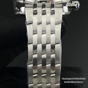 BLSF A7750 Breitling Chrono 43mm NAVITIMER B01 Champagne/Black Dial SS Bracelet - Image 4