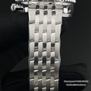 BLSF A7750 Breitling Chrono 43mm NAVITIMER B01 Champagne/Black Dial SS Bracelet - Image 5