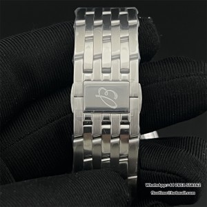 BLSF A7750 Breitling Chrono 43mm NAVITIMER B01 Champagne/Black Dial SS Bracelet - Image 6