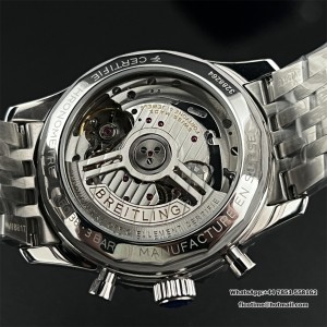 BLSF A7750 Breitling Chrono 43mm NAVITIMER B01 Champagne/Black Dial SS Bracelet - Image 8