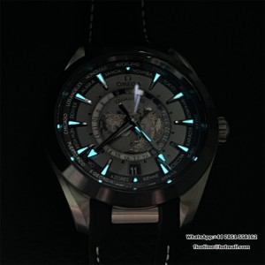 VSF A8938 Aqua Terra 150M Worldtimer 43mm Ti/RU Grey Dial - Image 9
