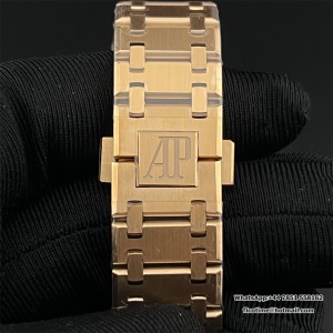 ZF A7121 Royal Oak 39MM RG 16202  Gray Textured Dial RG Bracelet - Image 6