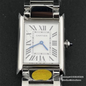 AF Swiss Quartz Tank Must 33.7x25.5mm SS/SS White Dial - Image 2