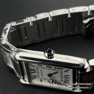 AF Swiss Quartz Tank Must 33.7x25.5mm SS/SS White Dial - Image 3