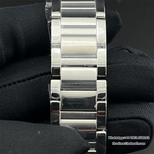 AF Swiss Quartz Tank Must 33.7x25.5mm SS/SS White Dial - Image 5