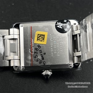 AF Swiss Quartz Tank Must 33.7x25.5mm SS/SS White Dial - Image 7