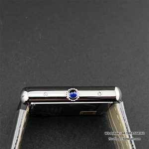 AF Quartz Cartier Tank Solo 24.4mm O SS/LE White Dial - Image 4