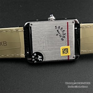 AF Quartz Cartier Tank Solo 24.4mm O SS/LE White Dial - Image 9