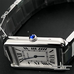 AF Quartz Tank Solo 27.4mm White Dial SS Bracelet - Image 2