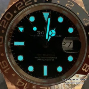 ARF VR3285 GMT Master II 126715 Rootbeer Oyster RG/RG Black Dial - Image 9