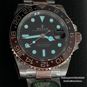 ARF VR3285 GMT Master II 126711 CHNR Rootbeer SS/RG Black Dial - Image 9