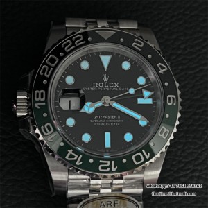 ARF SH3285 GMT Master II 126720 Sprite Jubilee Bracelet 40mm Black Dial V2 - Image 9