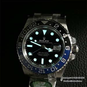 ARF V3 VR3285 GMT Master II 126710 Batman 40mm Oyster Bracelet Black Dial - Image 9