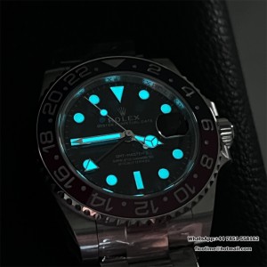 VSF V3 DD3285 GMT Master II 126710 Pepsi Oyster Bracelet 40mm Black Dial - Image 9