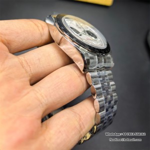 ZF DD7750 Tudor Black Bay Chrono 316L 41mm SS Bracelet White Dial - Image 6