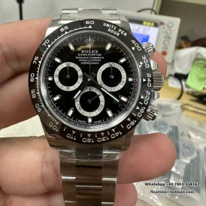 Daytona 116500 VSF 1:1 Best Edition 904L Steel Black Dial on SS Bracelet DD4130 - Image 1