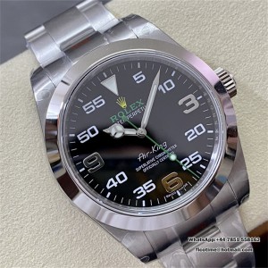 AirKing 126900 40mm GMF Black Dial On SS Bracelet VR3131 - Image 4