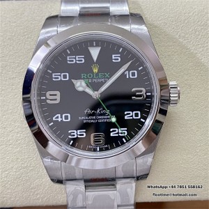 AirKing 126900 40mm GMF Black Dial On SS Bracelet VR3131 - Image 7