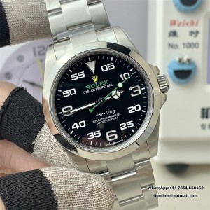 AirKing 126900 904L 40mm VSF Black Dial SS Oyster Bracelet vs3230 - Image 4