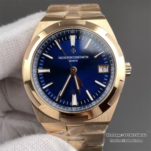 Overseas 4500V 41mm RG ZF Blue Dial RG Bracelet A5100 - Image 6