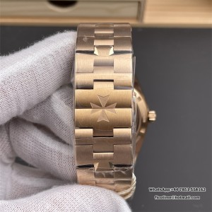 Overseas 4500V 41mm RG ZF Blue Dial RG Bracelet A5100 - Image 9