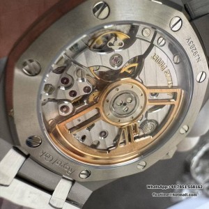 Royal Oak 15510 SS TOP 1:1 Best Edition Black Dial on SS Bracelet SA4302 Super Clone - Image 5