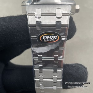 Royal Oak 15510 SS TOP 1:1 Best Edition Blue Dial on SS Bracelet SA4302 Super Clone - Image 4
