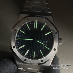 Royal Oak 15510 SS TOP 1:1 Best Edition Blue Dial on SS Bracelet SA4302 Super Clone - Image 9