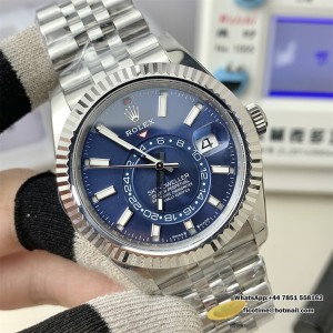 Sky-Dweller 326934 904L SS ZF Blue Dial on SS Jubilee Bracelet A2824 - Image 4