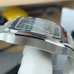 Santos de Cartier XL SS BVF 40MM Green Dial SS Bracelet MIYOTA 9039 - Image 5