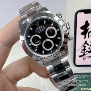 Daytona 116520 VSF 904L SS Case and Bracelet Black Dial DD4130 - Image 1