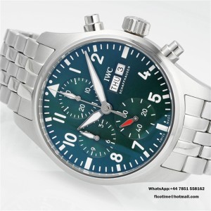 Pilot Chrono IW388113 APSF Green Dial on SS Bracelet SA69385 Super Clone - Image 5