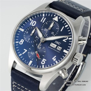 Pilot Chrono IW388113 APSF Black Dial on Leather SA69385 Super Clone - Image 7