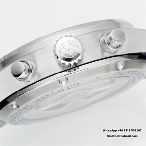 Pilot Chrono IW388113 APSF Black Dial on Leather SA69385 Super Clone - Image 8