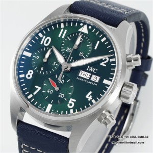 Pilot Chrono IW388113 APSF Black Dial on Leather SA69385 Super Clone - Image 8