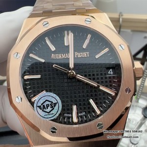 Royal Oak 41mm 15510 RG/RG Black APSF A4302 - Image 9